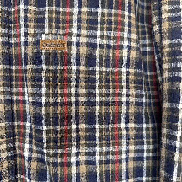 VTG Men’s Carhartt Plaid Button Up Long Sleeve Thick Work Shirt See Measurements - Picture 3 of 8